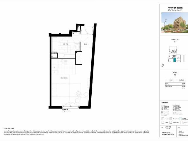 Appartement 1 pièce 31 m²