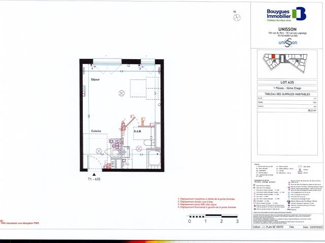 Appartement 1 pièce 31 m²