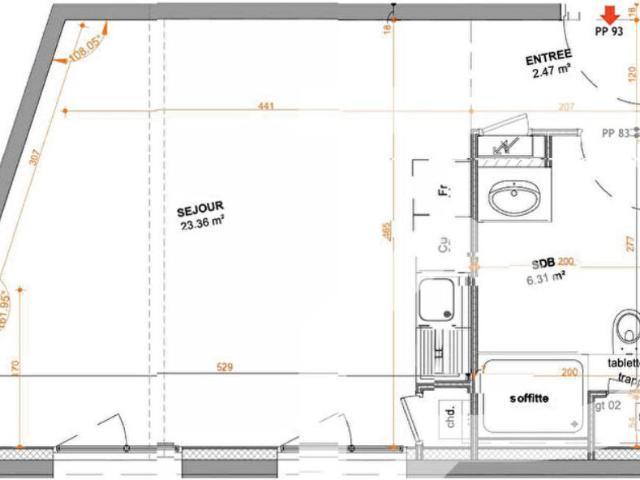 Appartement 1 pièce 32 m²