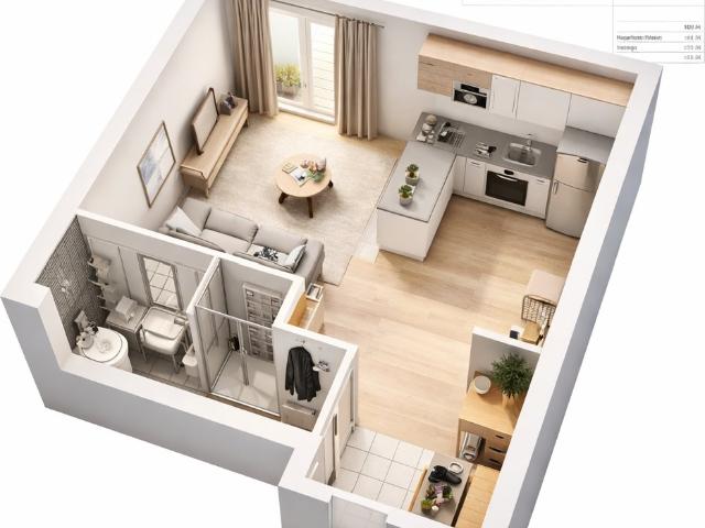 Appartement 1 pièce 32 m²