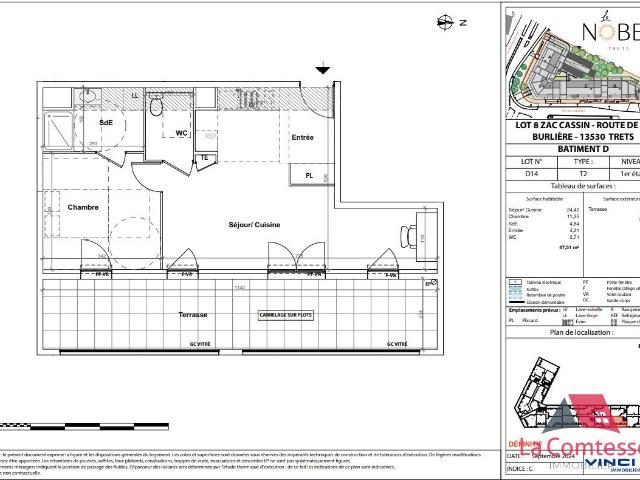 Appartement 2 pièces 48 m²