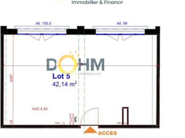 Appartement 1 pièce 42 m²