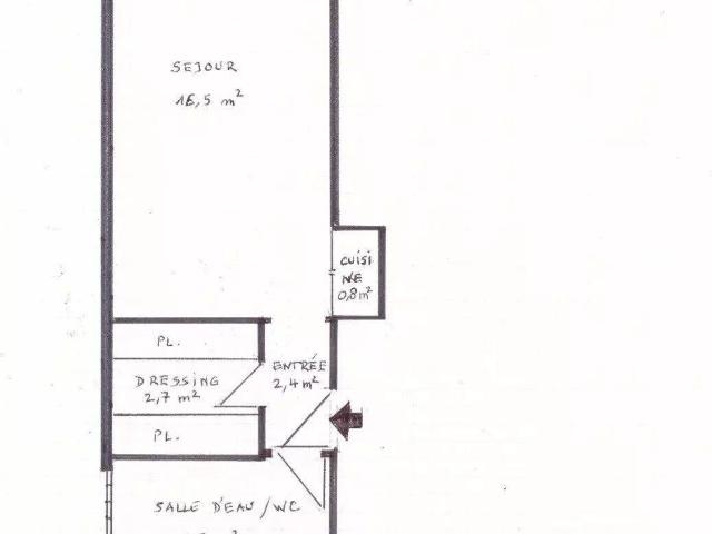 Appartement 28 m2 Paris 17ème