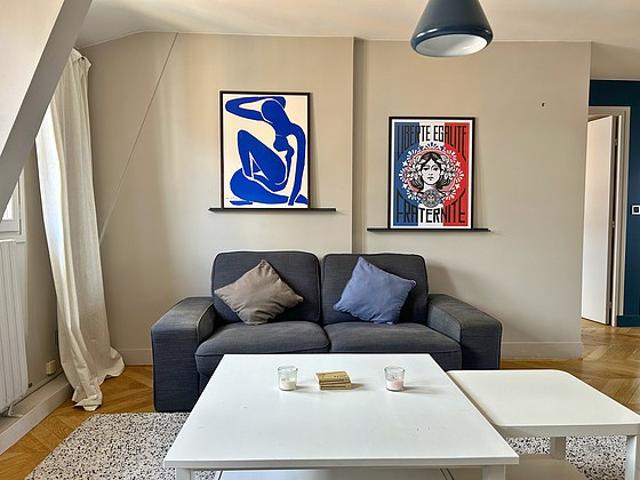 Appartement 2 chambres meublé avec ascenseur et concierge Auteuil Paris 16°