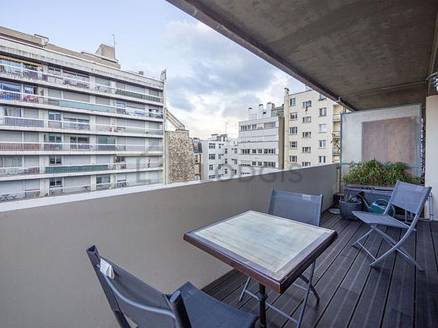 Appartement 2 chambres meublé avec terrasse, ascenseur et concierge La Motte Picquet Paris 15°