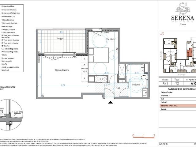 Appartement 2 pièces, 43 m² à louer à Nîmes 30000