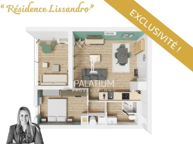 Appartement 2 pièces 43 m²