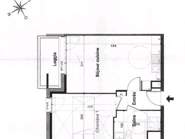 Appartement 2 pièces 43 m²