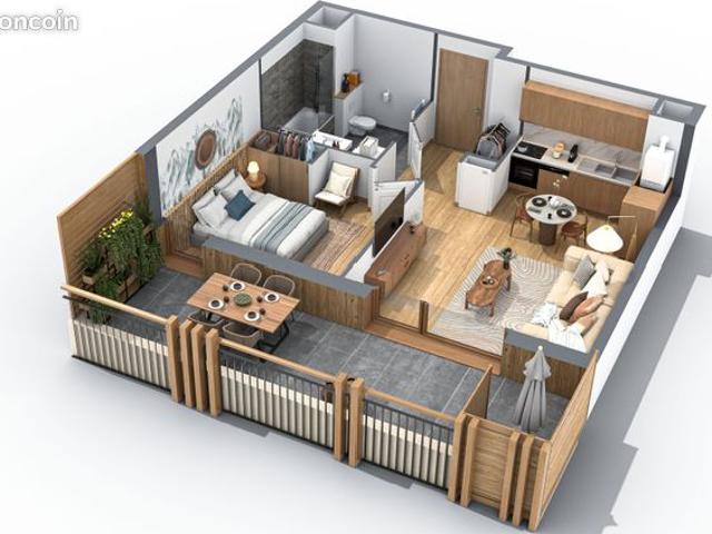 Appartement 2 pièces 43 m²