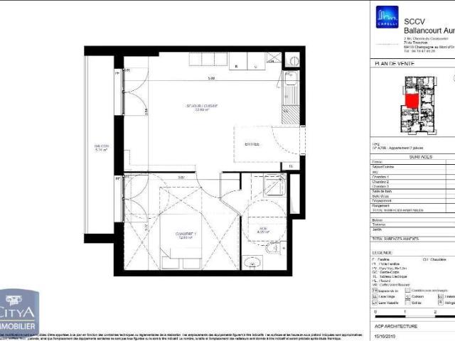Appartement 2 pièces 40 m²