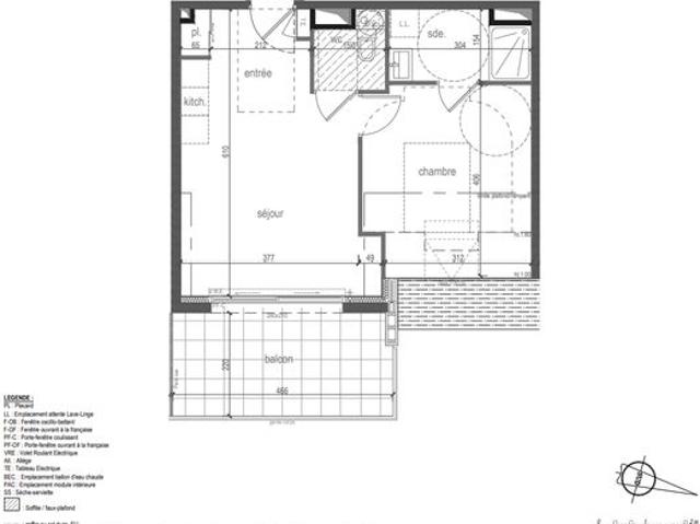 Appartement 2 pièces 40 m²