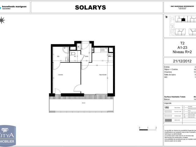 Appartement 2 pièces 40 m²