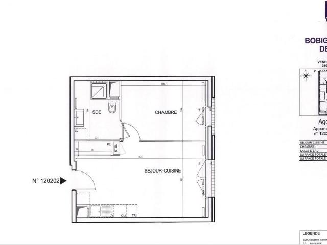 Appartement 2 pièces 40 m²