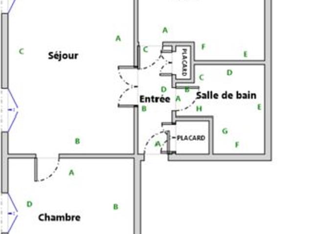 Appartement 2 pièces 40 m²