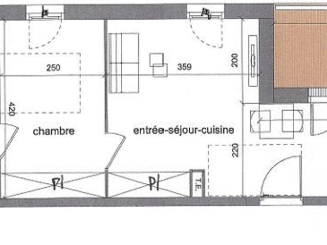 Appartement 2 pièces 40 m²