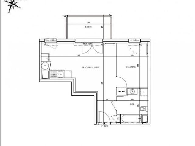 Appartement 2 pièces 40 m²