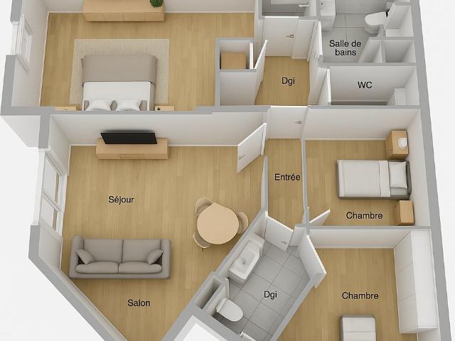 Appartement 2 pièces 40 m²