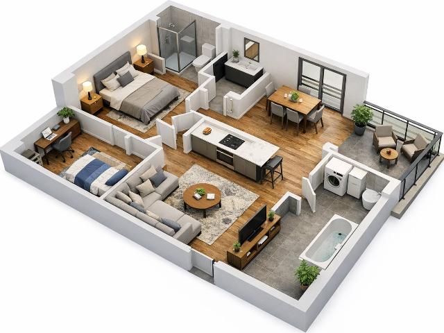 Appartement 2 pièces 40 m²