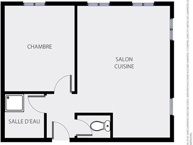 Appartement 2 pièces, 41 m² à louer à Lyon 1 69001