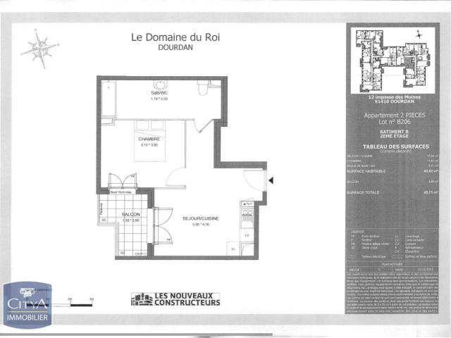 Appartement 2 pièces 41 m²