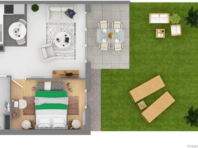 Appartement 2 pièces 41 m²