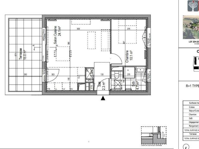 Appartement 2 pièces 41 m²
