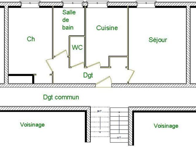 Appartement 2 pièces, 42 m² à louer à Quimper 29000