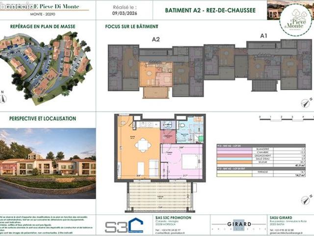 Appartement 2 pièces 42 m²