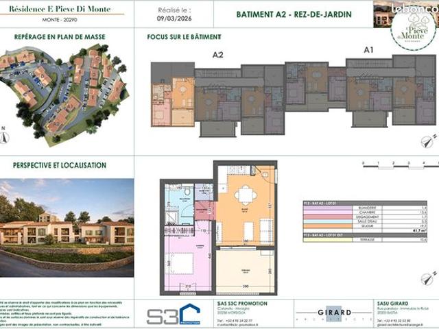 Appartement 2 pièces 42 m²