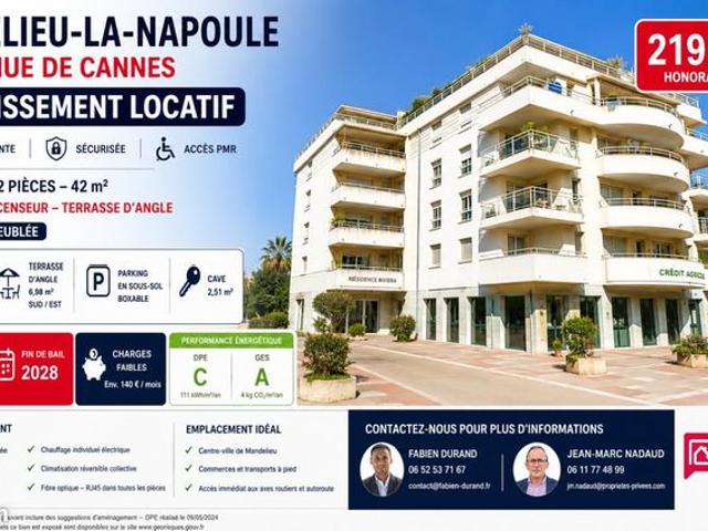 Appartement 2 pièces 42 m²