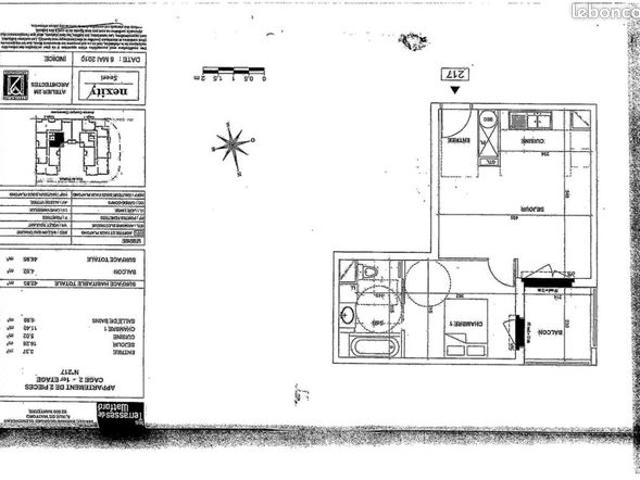 Appartement 2 pièces 42 m²