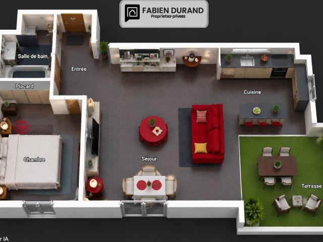Appartement 2 pièces 42 m²