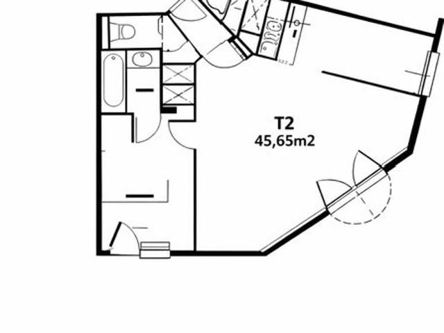 Appartement 2 pièces 42 m²