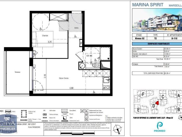 Appartement 2 pièces 42 m²