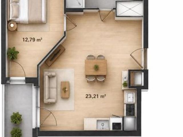 Appartement 2 pièces 42 m²