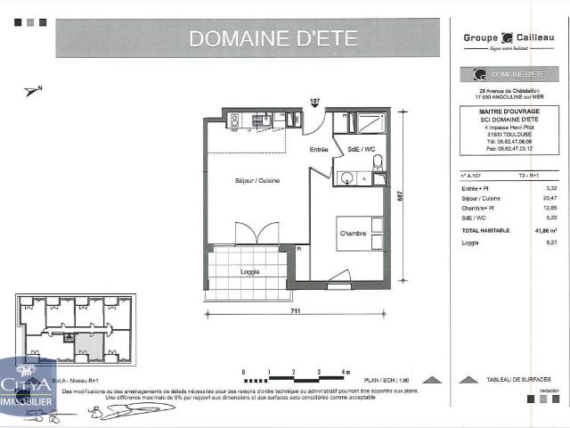 Appartement 2 pièces 42 m²