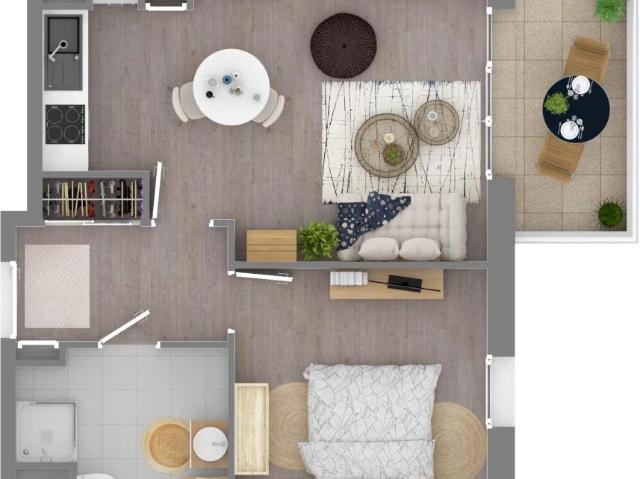 Appartement 2 pièces 42 m²