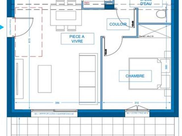 Appartement 2 pièces 42 m²