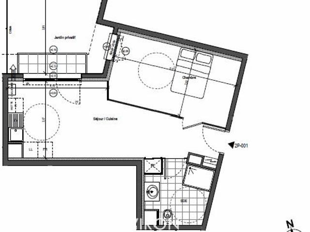 Appartement 2 pièces 42 m²