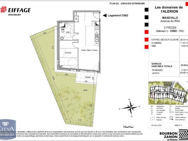 Appartement 2 pièces 47 m²