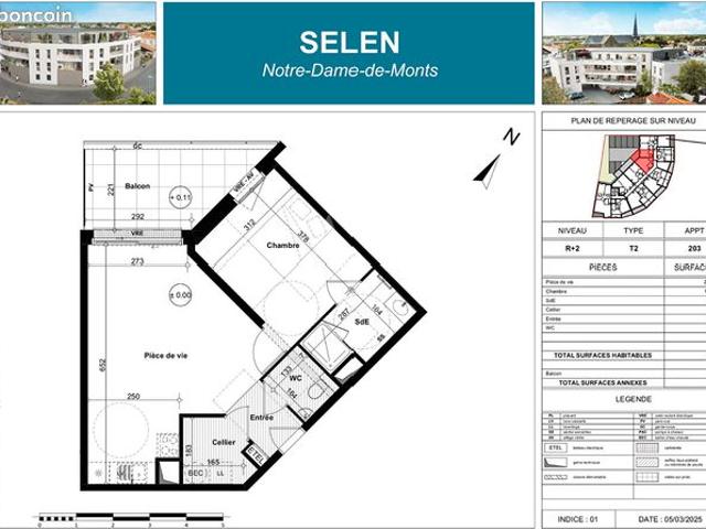 Appartement 2 pièces 47 m²