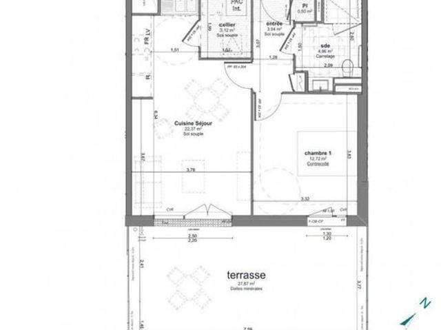 Appartement 2 pièces 47 m²