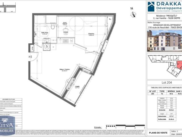 Appartement 2 pièces 47 m²