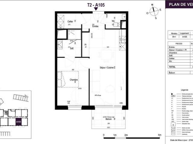 Appartement 2 pièces 47 m²