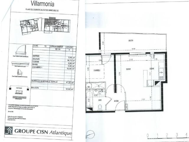 Appartement 2 pièces 44600 Saint Nazaire Réf: 3630