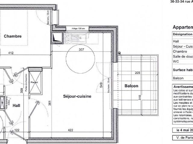 Appartement 2 pièces, 44 m² à louer à Villeurbanne 69100