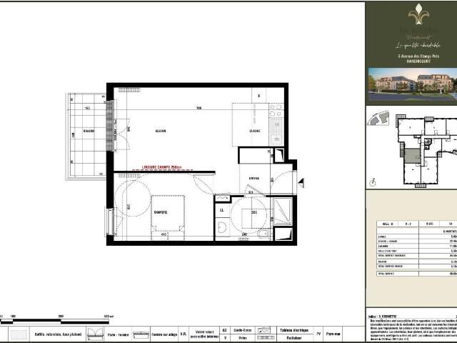 Appartement 2 pièces 44 m²