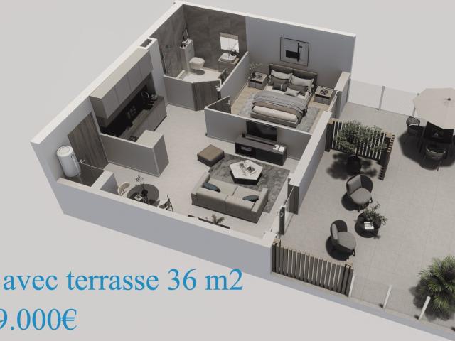 Appartement 2 pièces 44 m²