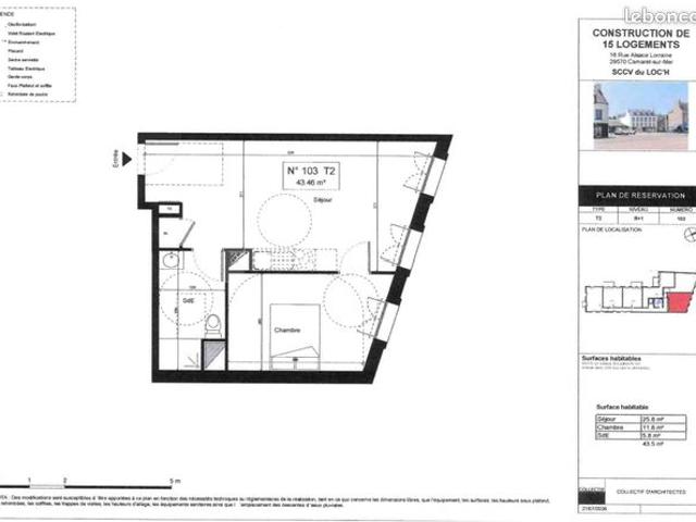 Appartement 2 pièces 44 m²