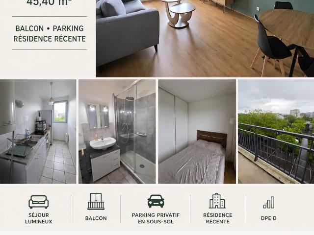 Appartement 2 pièces, 45 m² à louer à Mantes la Jolie 78200